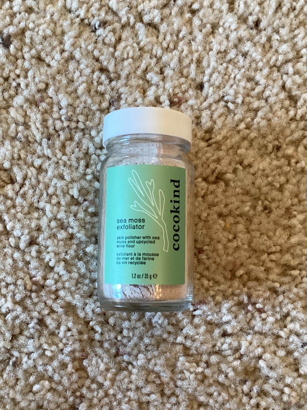 cocokind Sea Moss Exfoliator - Mint Green Label